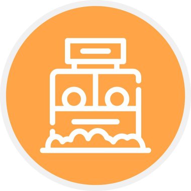 gaz tankı vektör simgesi modern basit vektör illüstrasyonu