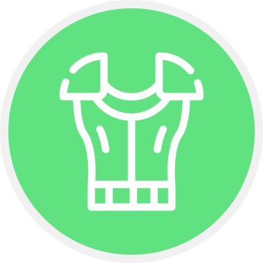 Eşsiz Ceket Vektör Satırı Simgesi