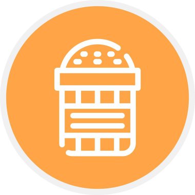 Eşsiz Gıda Vektörü Kabartma Simgesi