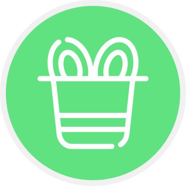 Sepet simgesi, vektör illüstrasyonu