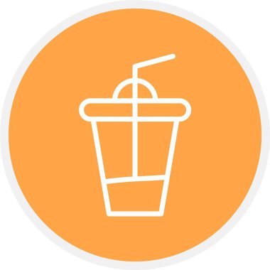 Kokteyl simgesinin vektör illüstrasyonu