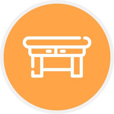 Sandalye. Web simgesi basit illüstrasyon