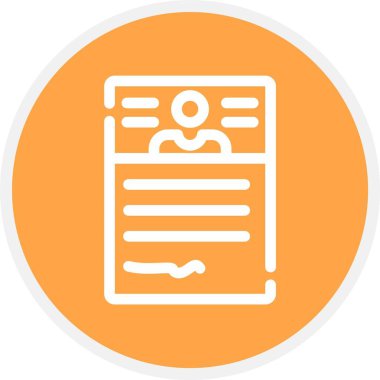 Belge simgesinin vektör illüstrasyonu