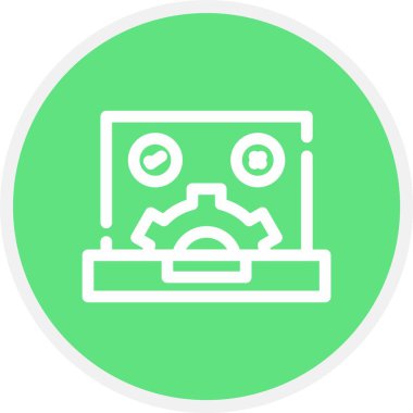 Modern bir simge kamerasının vektör illüstrasyonu