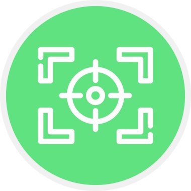 güzel hedef vektör çizgisi simgesi