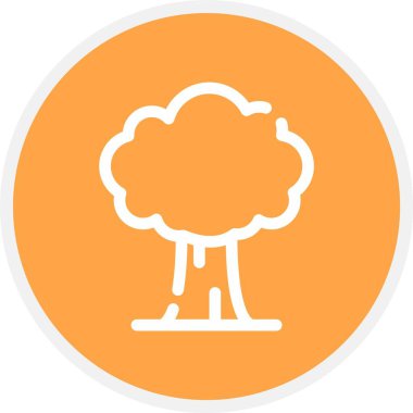 Ağaç simgesinin vektör illüstrasyonu