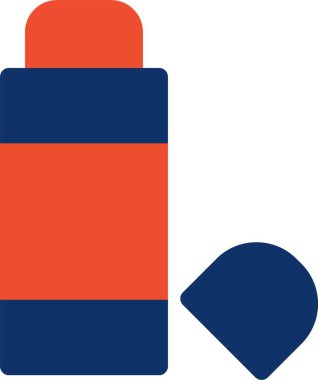 Mavi arkaplanı olan bir çantanın vektör çizimi