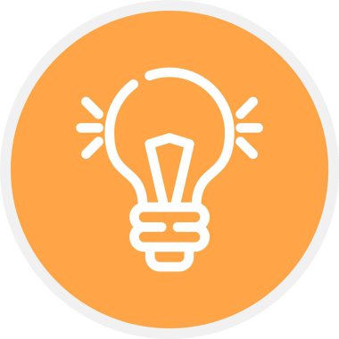 Ampul Simgesi, Vektör illüstrasyonu