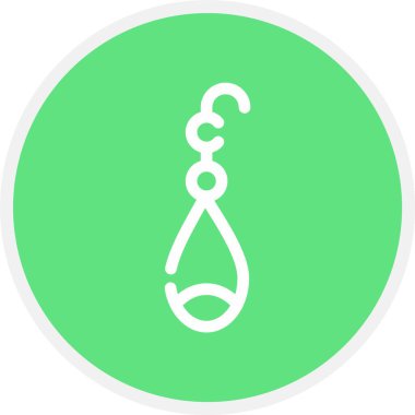 Bir askı simgesinin vektör illüstrasyonu