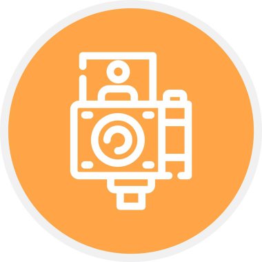 kamera simgesi vektör illüstrasyonu