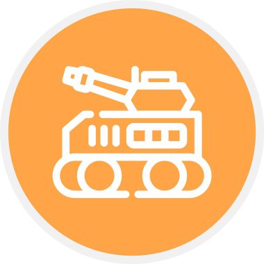 Benzersiz Robot Vektör Kabartma Simgesi