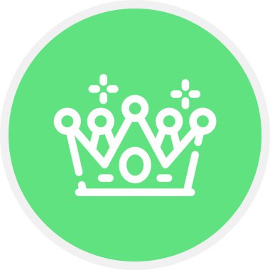 taç simgesi vektör illüstrasyonu