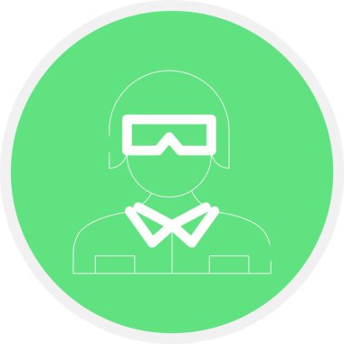 Maskeli bir adamın vektör çizimi