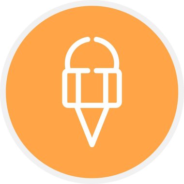 dondurma ikonu vektör illüstrasyonu