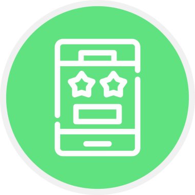 Bir yıldız simgesinin vektör illüstrasyonu