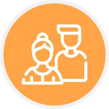 İnsan simgesinin vektör illüstrasyonu