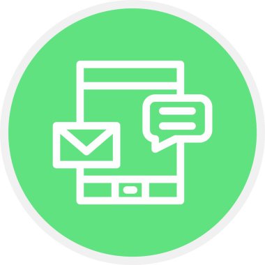 vektör posta simgesi illüstrasyonu