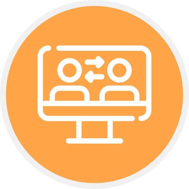 güzel kullanıcı arayüzü vektör çizgisi simgesi