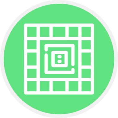 Güzel Maze Vektör Glyph simgesi