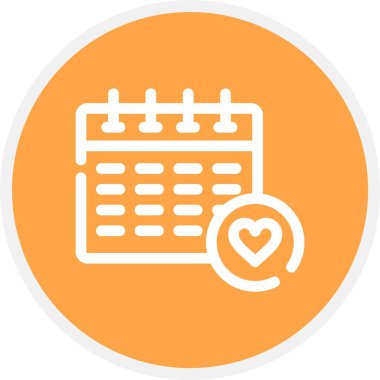 vektör Takvimi Simgesi illüstrasyonu