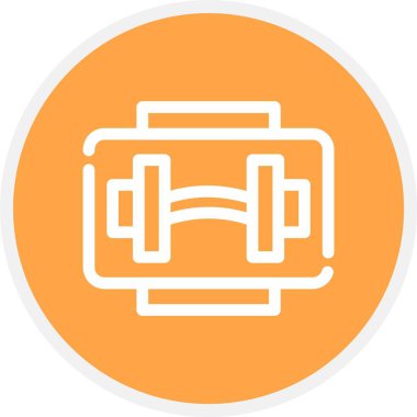 Web Kullanımı için Spor Salonu, Basit Vektör İllüstrasyonu