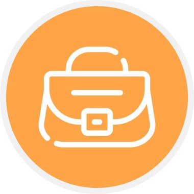 Çanta. Web simgesi basit illüstrasyon