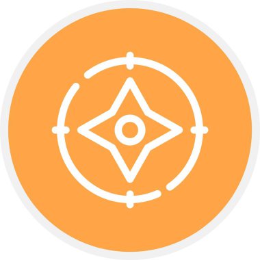 Bir yıldız simgesinin vektör illüstrasyonu