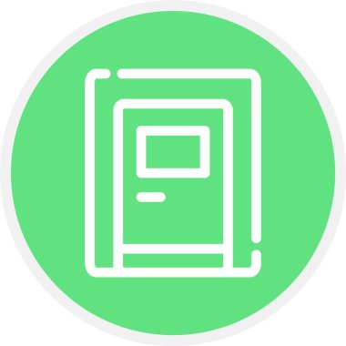 Kitap. Web simgesi basit illüstrasyon