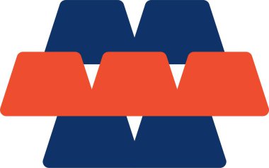 m harfi logo tasarım şablonu vektör ile