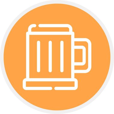 Kupa. Web simgesi basit illüstrasyon