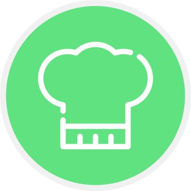 şef şapka vektör simgesi