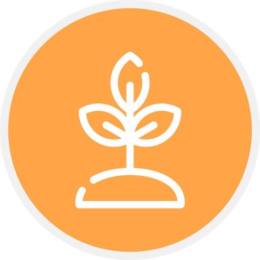 güzel ağaç vektör çizgisi simgesi