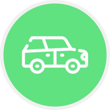 Kişisel ve ticari kullanım için araba vektör simgesi simgesi vektör çizimi..