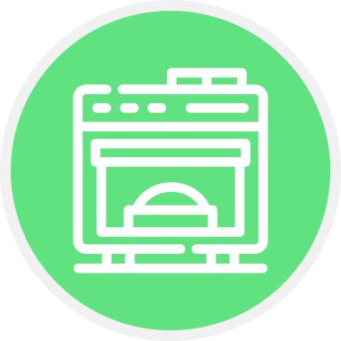 Vektör lcd Ico, vektör illüstrasyonu