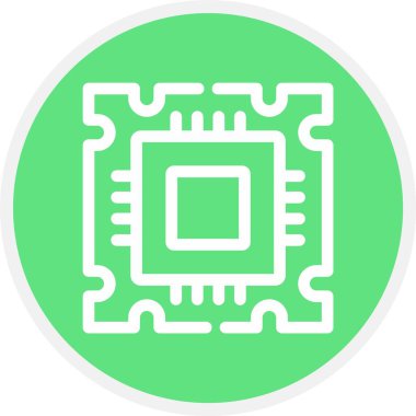 kişisel ve ticari kullanım için çip vektör simgesi simgesi vektör çizimi..