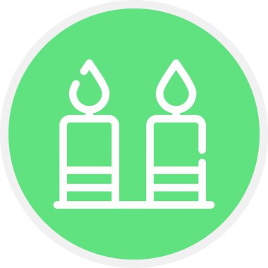 Mum simgesi vektör illüstrasyonu