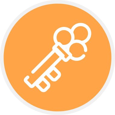 Anahtar simgesinin vektör illüstrasyonu