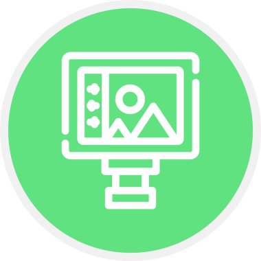 vektör lcd simgesi illüstrasyonu