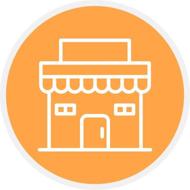 dükkan vektör simgesi ticari binanın modern basit vektör illüstrasyonuName