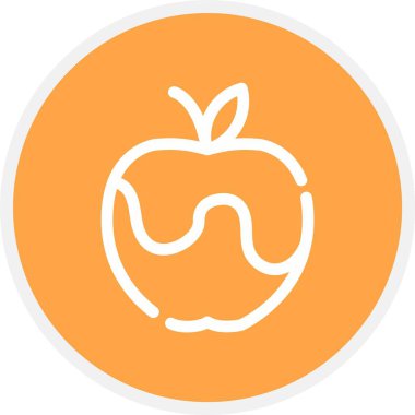 Vektör elma simgesi, illüstrasyon