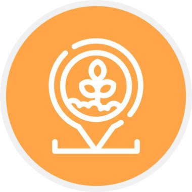 Bir ağaç simgesinin vektör illüstrasyonu