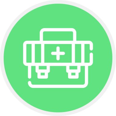 Çanta simgesinin vektör illüstrasyonu