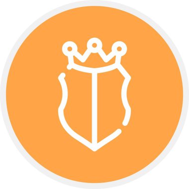 Crown Düz Vektör Simgesi Tasarımı