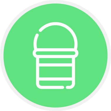 Benzersiz Krem Vektör Kabartma Simgesi