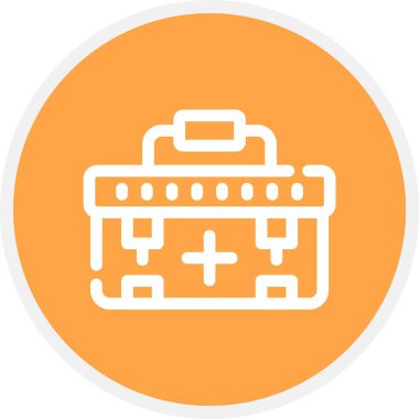 vektör evrak çantası simgesi, vektör illüstrasyonu