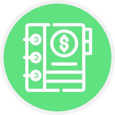 Para için. Web simgesi basit illüstrasyon