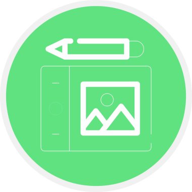 Tablet modern simgesinin vektör illüstrasyonu