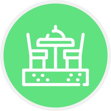 Benzersiz radyo anten çizgi vektör simgesi