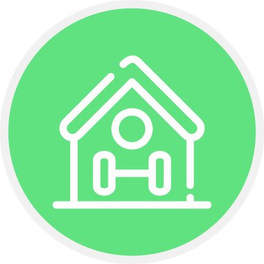 ev vektör çizgisi çizgisi simgesi deseni