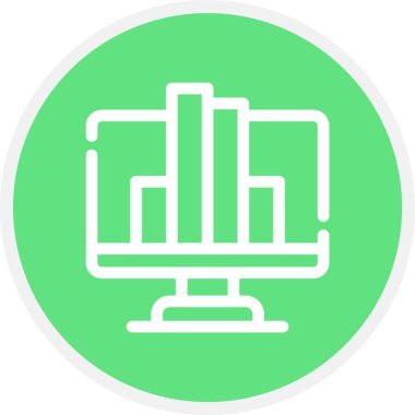 Benzersiz veri izleme vektör simgesi